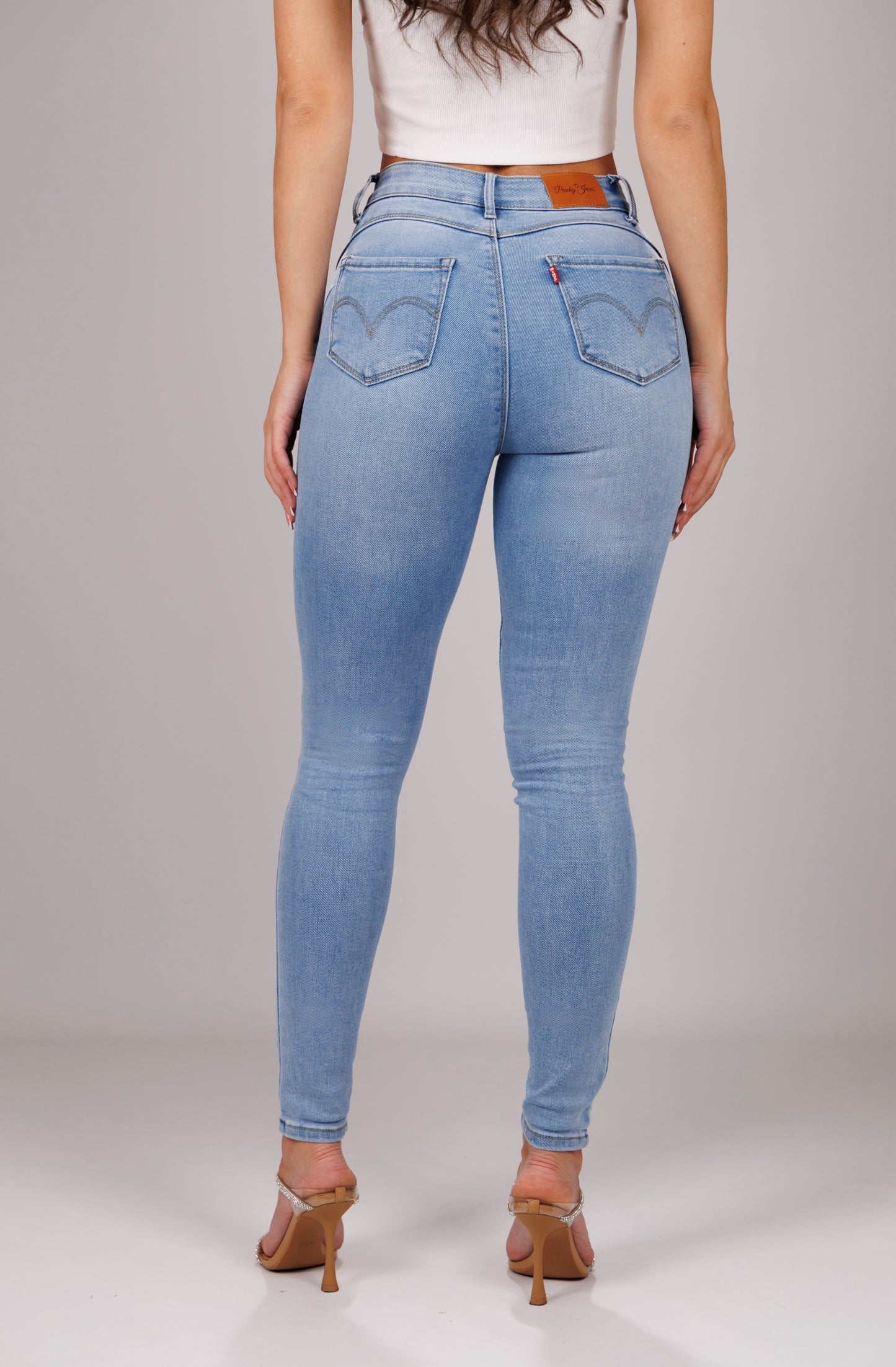 CLOUD – Skinny Mid Rise – Light Blue